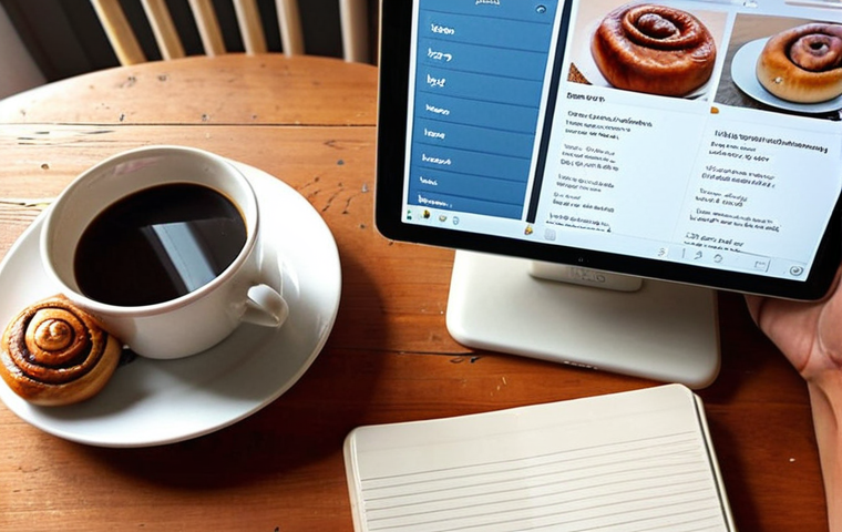** A cozy study space in a typical Swedish home. A person is sitting at a desk with a "Fika" (coffee and cinnamon bun) nearby. On the desk are a notebook labeled "Mitt HSK-Register" (My HSK Register), a digital dictionary app (like Pleco) open on a tablet, and colorful flashcards. The scene should convey a sense of focused learning and "mys" (coziness).
**